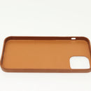HERMES iPhone 12 & 12 Pro Case iPhone Case Leather Brown Auth BA5561-20
