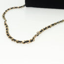 CHANEL Chain Mademoiselle Shoulder Bag Velor Black Gold CC Auth BA5562-7