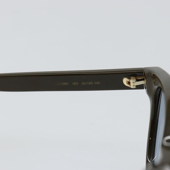 GUCCI Sherry Line Sunglasses Plastic Khaki Auth BA5568