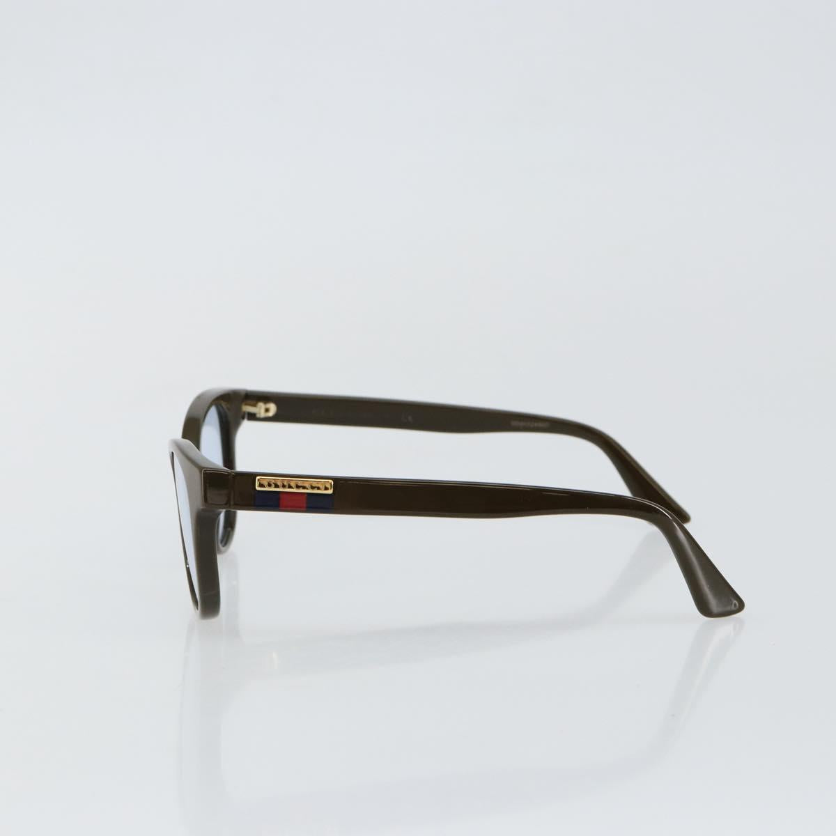 GUCCI Sherry Line Sunglasses Plastic Khaki Auth BA5568 