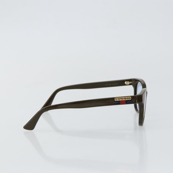 GUCCI Sherry Line Sunglasses Plastic Khaki Auth BA5568