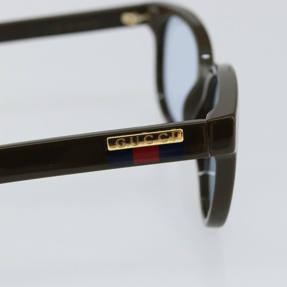 GUCCI Sherry Line Sunglasses Plastic Khaki Auth BA5568
