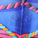 HERMES Carre 90 Scarf ""GRANDE TENUE"" Silk Black Auth BA5569-15