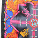 HERMES Carre 90 Scarf ""GRANDE TENUE"" Silk Black Auth BA5569-5