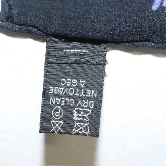 CHANEL Scarf Silk Purple CC Auth BA5570