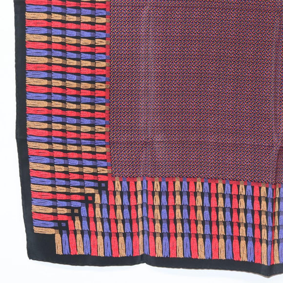 CHANEL Scarf Silk Purple CC Auth BA5570