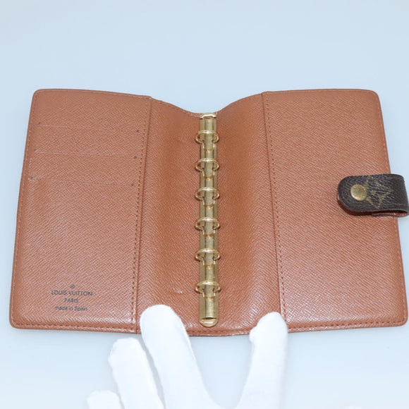 LOUIS VUITTON Monogram Agenda PM Day Planner Cover R20005 LV Auth BA5574
