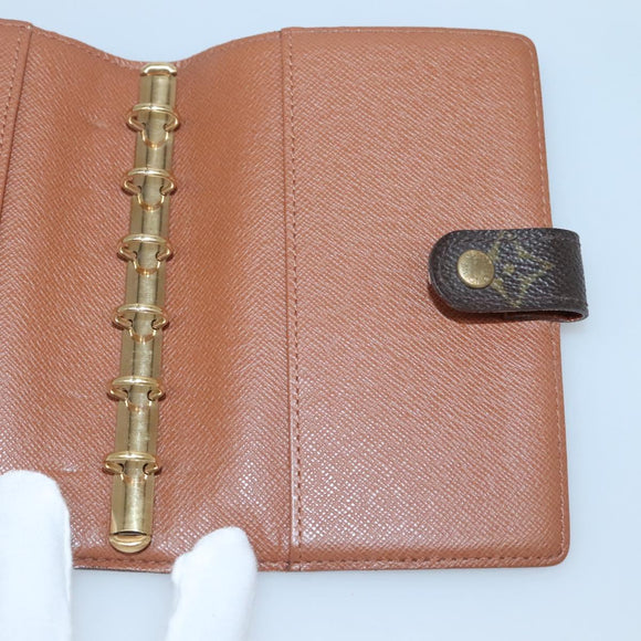 LOUIS VUITTON Monogram Agenda PM Day Planner Cover R20005 LV Auth BA5574