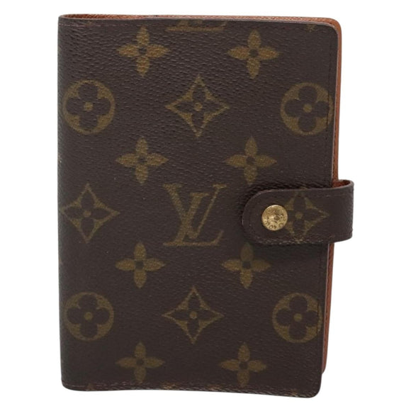 LOUIS VUITTON Monogram Agenda PM Day Planner Cover R20005 LV Auth BA5574