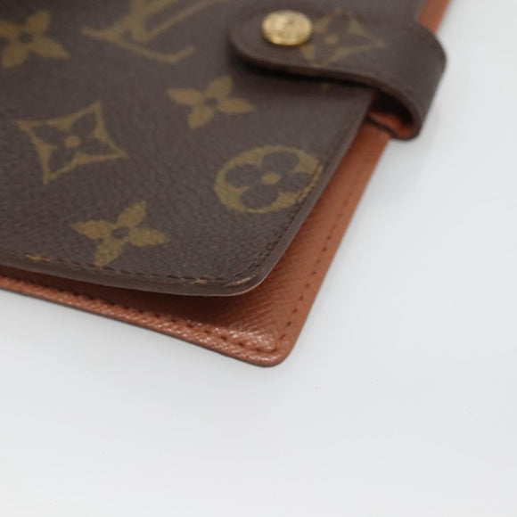 LOUIS VUITTON Monogram Agenda PM Day Planner Cover R20005 LV Auth BA5574