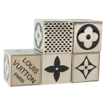 LOUIS VUITTON Monogram Gamecube Paper weight metal Silver M99454 LV Auth BA5576