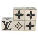 LOUIS VUITTON Monogram Gamecube Paper weight metal Silver M99454 LV Auth BA5576-3