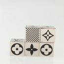 LOUIS VUITTON Monogram Gamecube Paper weight metal Silver M99454 LV Auth BA5576-4