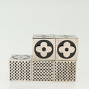 LOUIS VUITTON Monogram Gamecube Paper weight metal Silver M99454 LV Auth BA5576-5