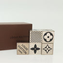 LOUIS VUITTON Monogram Gamecube Paper weight metal Silver M99454 LV Auth BA5576-6