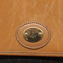 Christian Dior Honeycomb Canvas Shoulder Bag PVC Black Gold Auth BA558-17