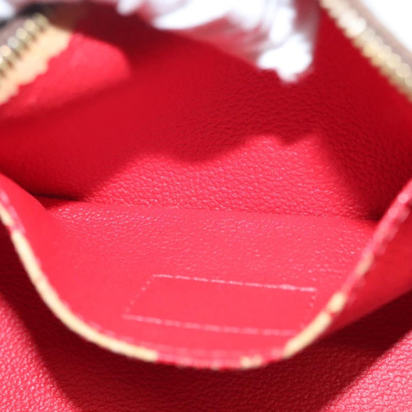 LOUIS VUITTON Damier Ebene Pochette Cosmetic PM Pouch N47516 LV Auth BA5580