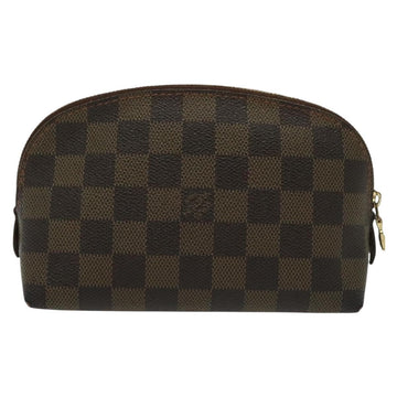 LOUIS VUITTON Damier Ebene Pochette Cosmetic PM Pouch N47516 LV Auth BA5580 - 0