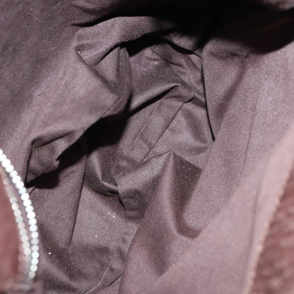 Chloe Shoulder Bag Leather Brown Gold Auth BA5583