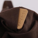 Chloe Shoulder Bag Leather Brown Gold Auth BA5583-12