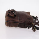 Chloe Shoulder Bag Leather Brown Gold Auth BA5583-3