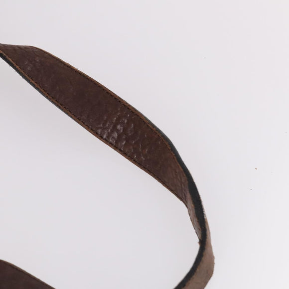 Chloe Shoulder Bag Leather Brown Gold Auth BA5583