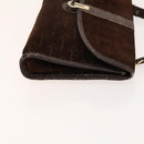 GIVENCHY BALLY Shoulder Bag Suede Leather 2Set Brown Navy Auth BA5585-12