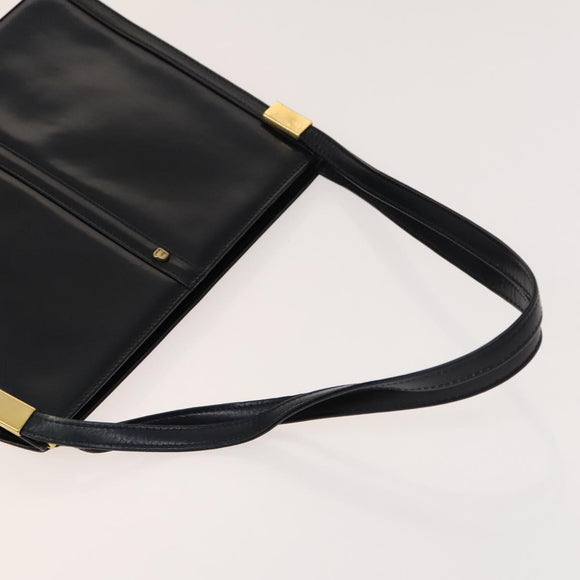 GIVENCHY BALLY Shoulder Bag Suede Leather 2Set Brown Navy Auth BA5585