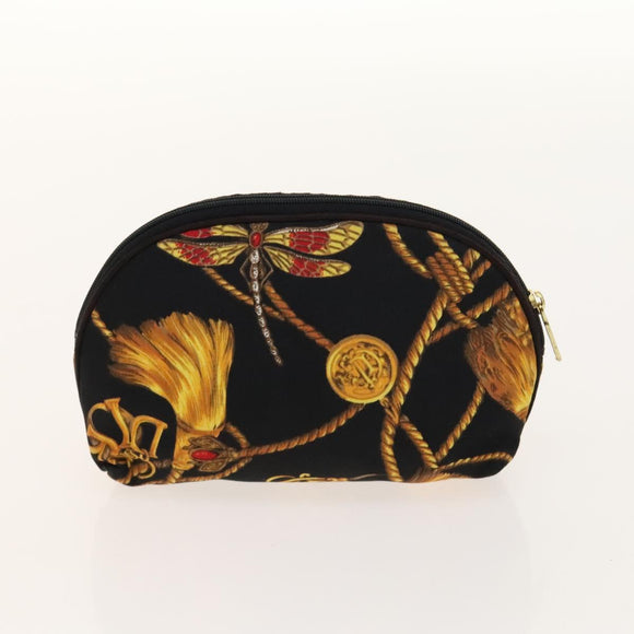 Christian Dior Saint Laurent Scarf Pouch Silk 2Set Multicolor Auth BA5586