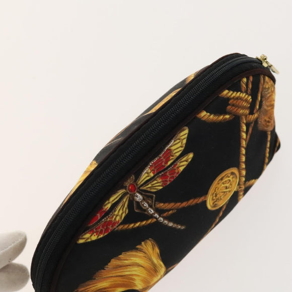 Christian Dior Saint Laurent Scarf Pouch Silk 2Set Multicolor Auth BA5586