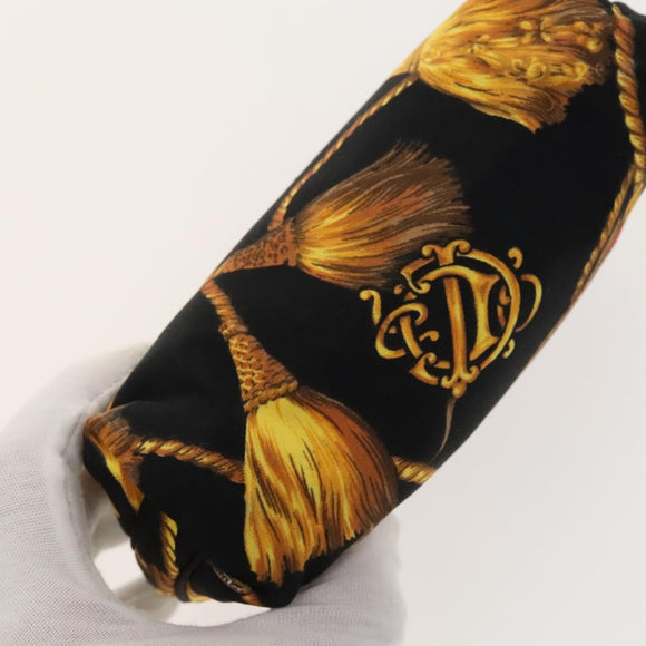 Christian Dior Saint Laurent Scarf Pouch Silk 2Set Multicolor Auth BA5586