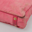 PRADA Tote Bag Nylon 2way Pink Gold Auth BA5588-9