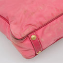 PRADA Tote Bag Nylon 2way Pink Gold Auth BA5588-18