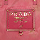PRADA Tote Bag Nylon 2way Pink Gold Auth BA5588-10