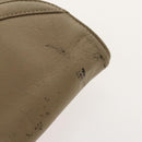 Christian Dior Honeycomb Canvas Clutch Bag Leather 2Set Beige Black Auth BA5589-14