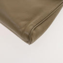 Christian Dior Honeycomb Canvas Clutch Bag Leather 2Set Beige Black Auth BA5589-16