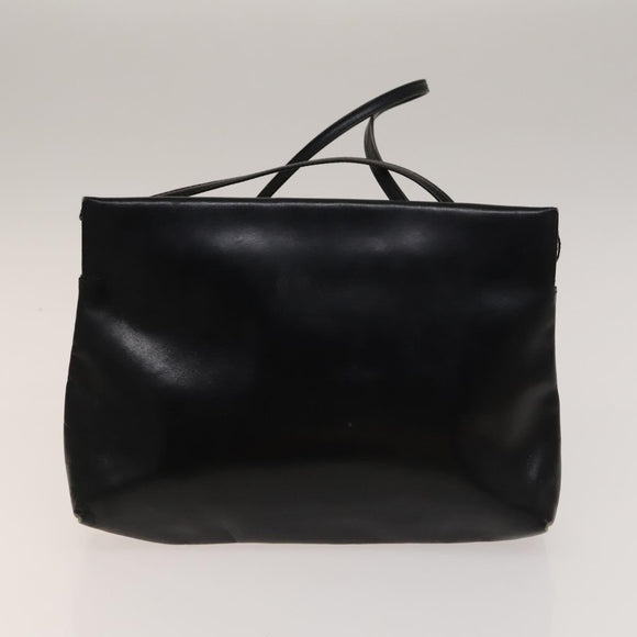 BALLY Ferragamo Shoulder Bag PVC Leather 2Set White Black Auth BA5590