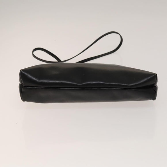 BALLY Ferragamo Shoulder Bag PVC Leather 2Set White Black Auth BA5590