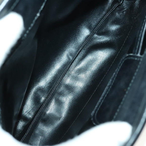 BALLY Ferragamo Shoulder Bag PVC Leather 2Set White Black Auth BA5590