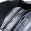 BALLY Hand Bag Leather Black Gold Auth BA5593-11