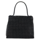 BALLY Hand Bag Leather Black Gold Auth BA5593-2