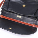 BALLY Shoulder Bag Leather Black Gold Auth BA5594-10