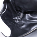 BALLY Shoulder Bag Leather Black Gold Auth BA5594-20