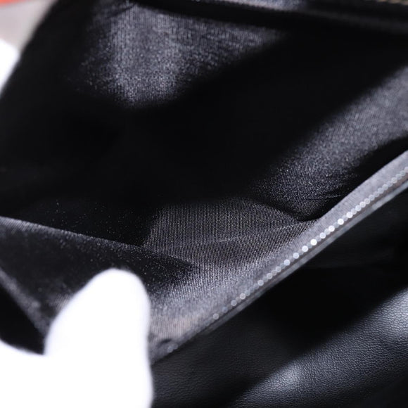 BALLY Shoulder Bag Leather Black Gold Auth BA5594