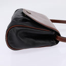 BALLY Shoulder Bag Leather Black Gold Auth BA5594-4