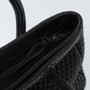 BALLY Hand Bag Leather Black Gold Auth BA5595-10