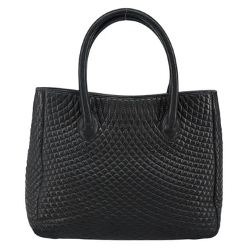 BALLY Hand Bag Leather Black Gold Auth BA5595 - 0