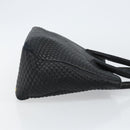 BALLY Hand Bag Leather Black Gold Auth BA5595-3