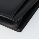 BALLY Hand Bag Leather Black Gold Auth BA5596-10