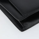 BALLY Hand Bag Leather Black Gold Auth BA5596-11